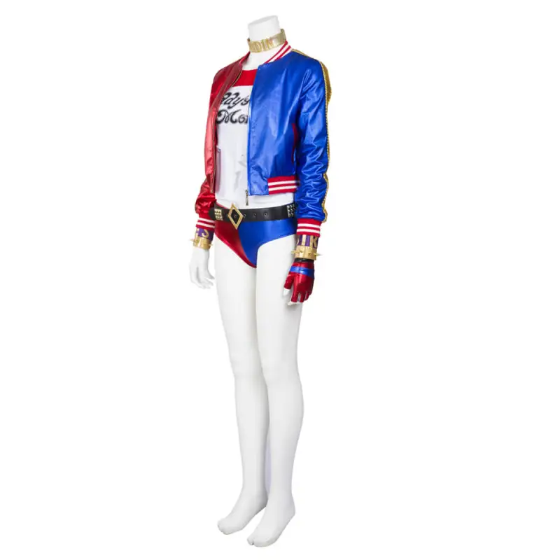 Harley Quinn Cosplay Costume Suicide Squad Halloween Outfits Takerlama