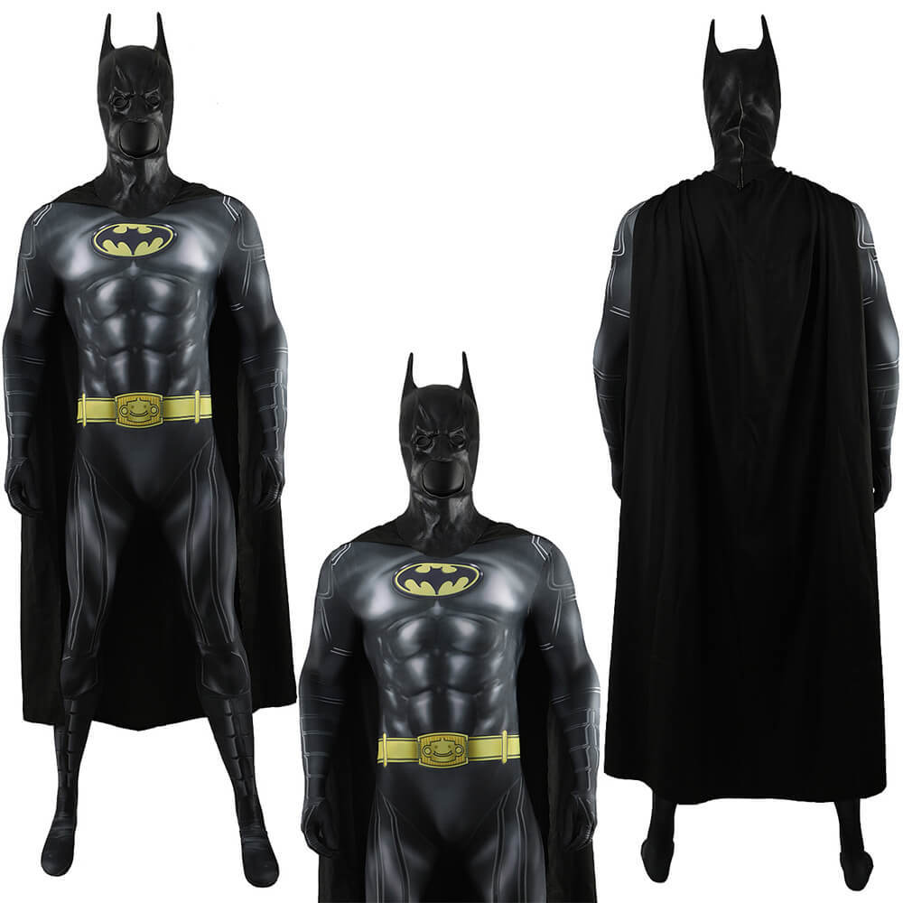 The Flash Movie Batman 1989 Michael Keaton Cosplay Costume And Mask