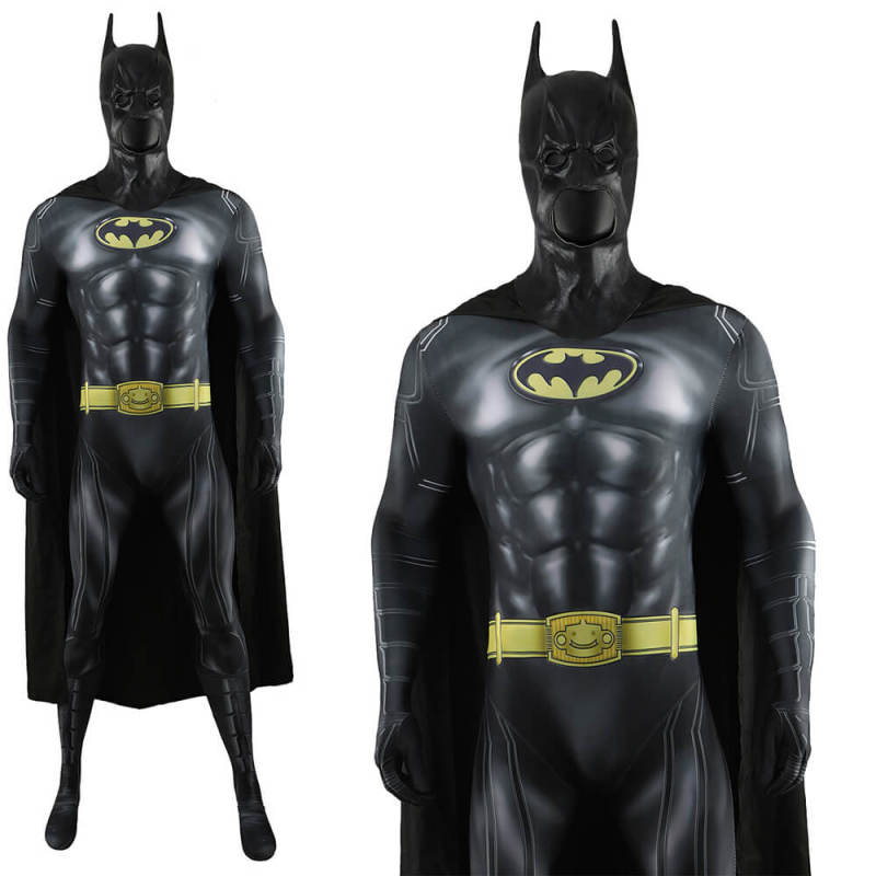 The Flash Movie Batman 1989 Michael Keaton Cosplay Costume And Mask