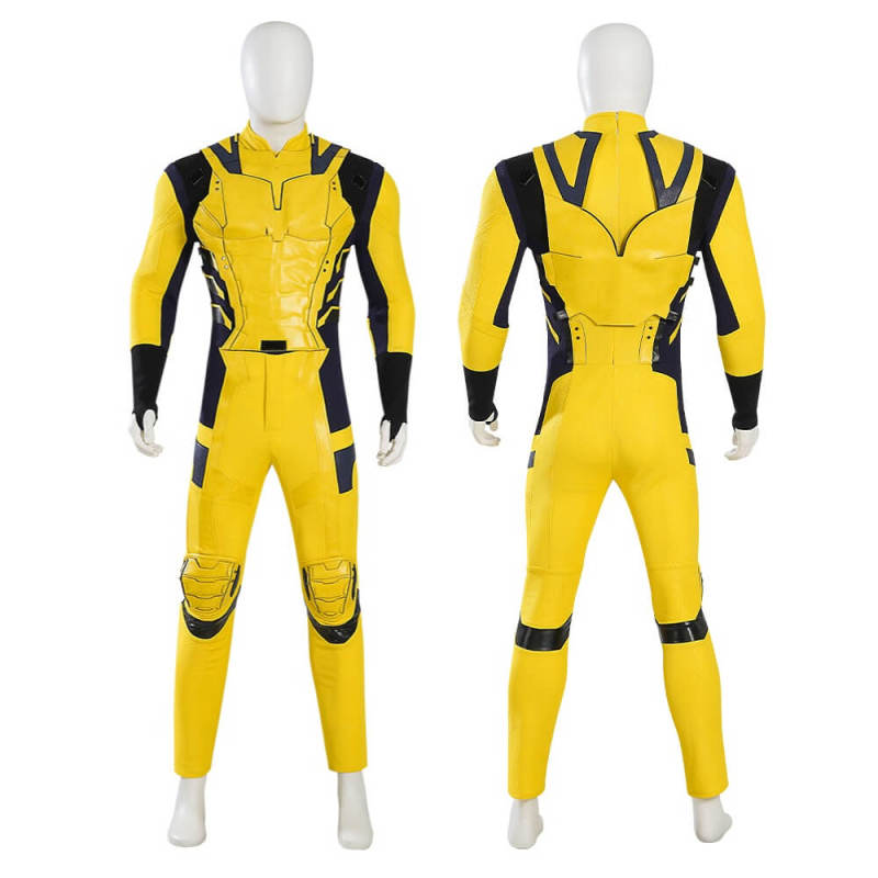 Premium Marvel Wolverine Men's Costume Deadpool 3 Hugh Jackman's Yellow Outfits (In Stock) Takerlama