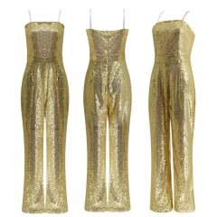 Margot Robbie Gold Disco Jumpsuit 2 Colors