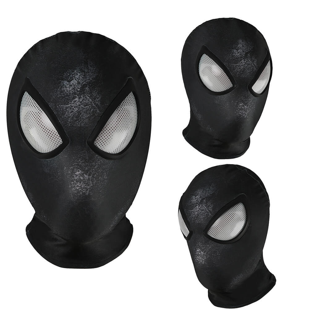 Spider-Man 3 Symbiote Peter Parker Costume Superhero Halloween Cosplay Jumpsuit With Mask
