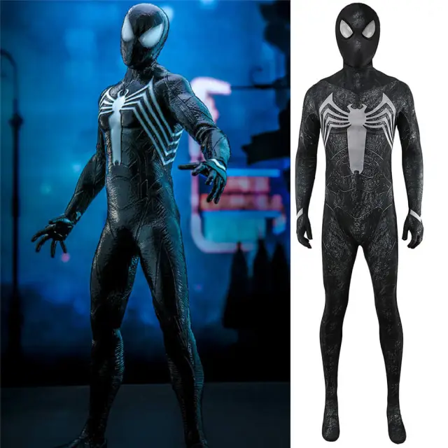 Spider-Man 3 Symbiote Peter Parker Black Costume Superhero