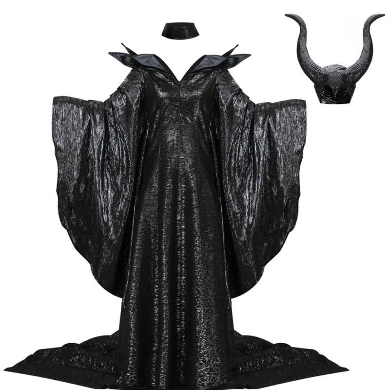 Disney Maleficent Halloween Christening Gown Sorceress Costume In Stock