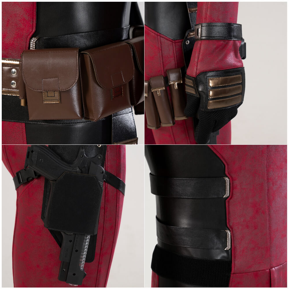 Deadpool 3 Wade Wilson Cosplay Costume Mask (No Knives Gun) In stock Takerlama