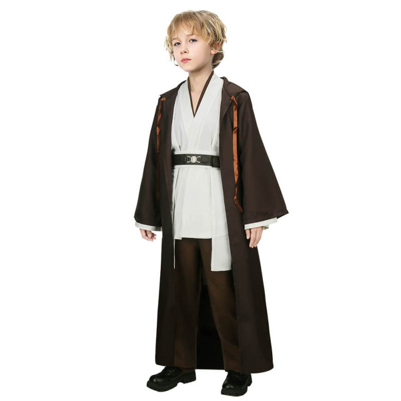 Kids Star Wars Obi Wan Kenobi Jedi Halloween Cosplay Costume In Stock Takerlama