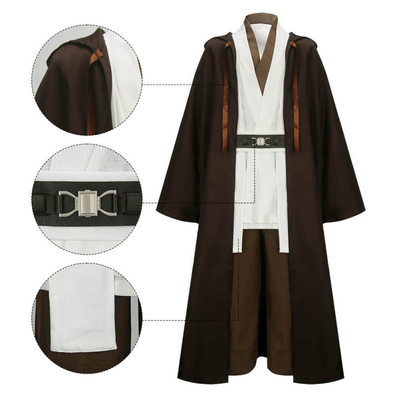 Kids Star Wars Obi Wan Kenobi Jedi Halloween Cosplay Costume In Stock Takerlama