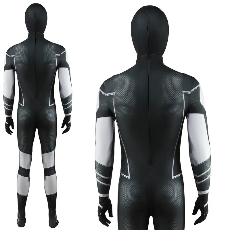 DC Static Shock Movie Cosplay Costume Superhero Jumpsuit Mask Adults Kids