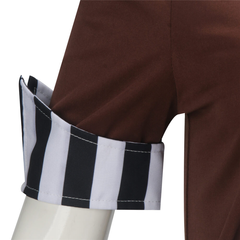 Women's Chocolate Factory Worker Costume Oompa Loompa Willy Wonka Outfits With Wig S In Stock Takerlama