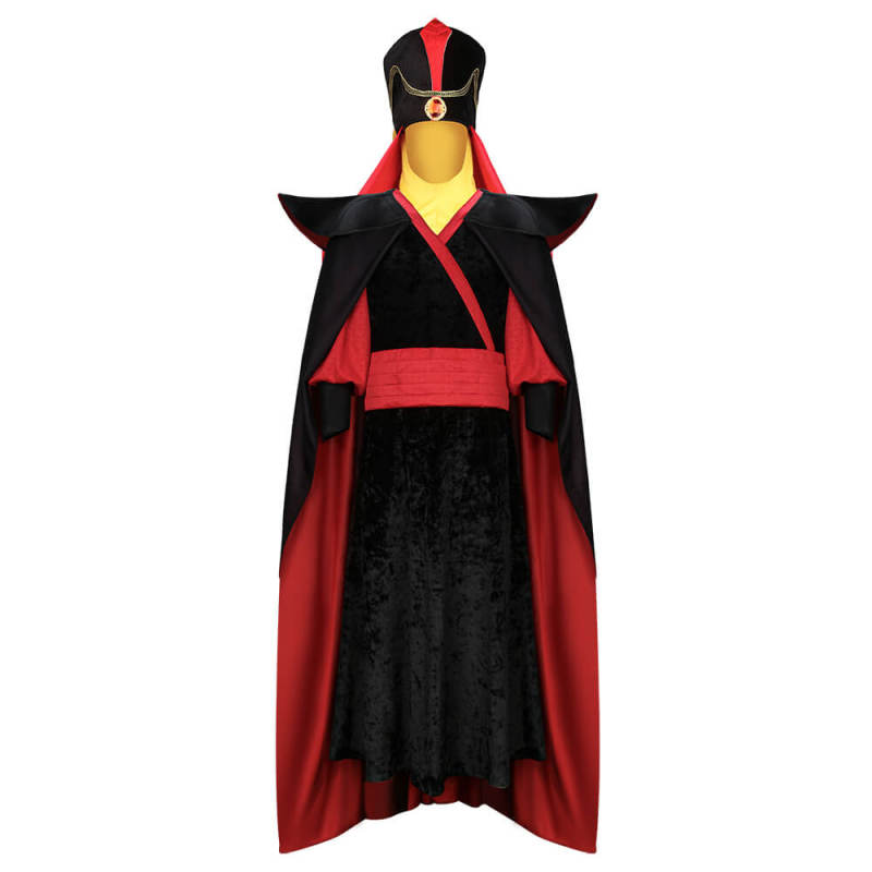 Disney Aladdin Jafar Men's Costume Halloween Cosplay Outfit  In Stock Takerlama