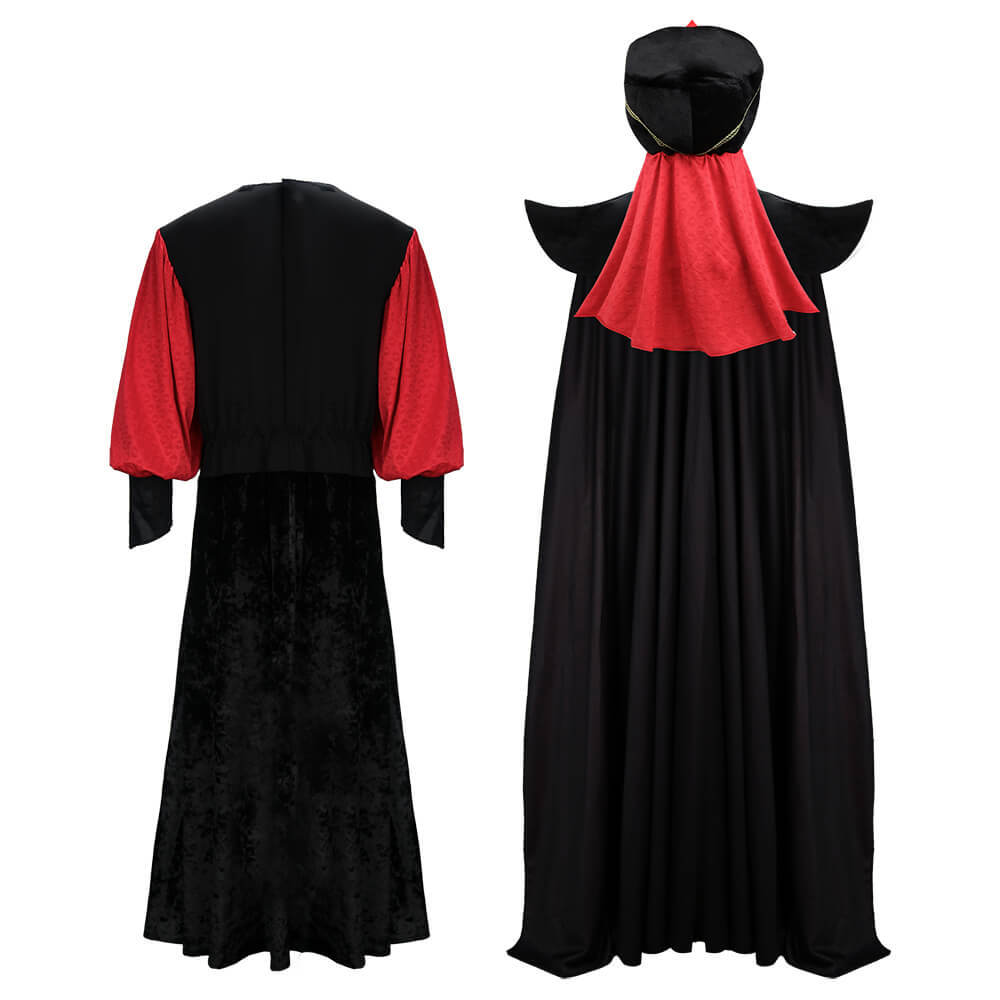 Disney Aladdin Jafar Men's Costume Halloween Cosplay Outfit  In Stock Takerlama