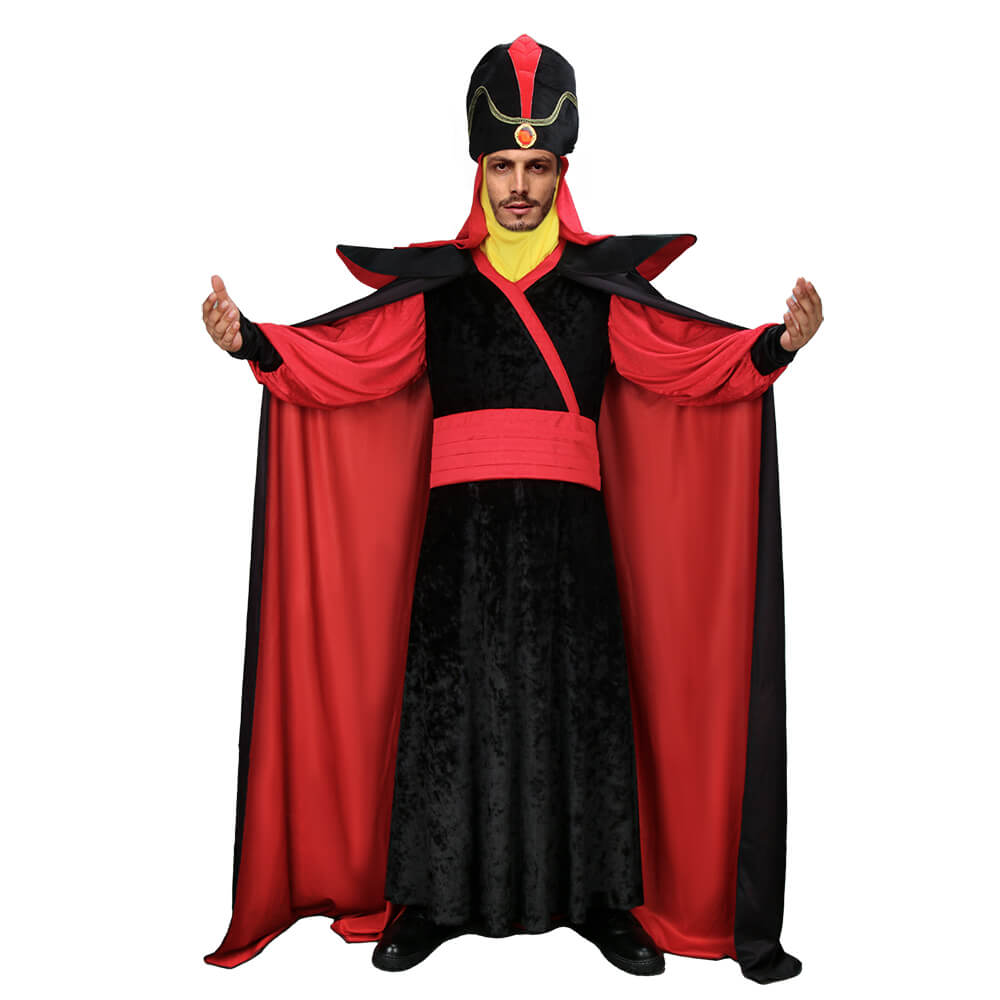 Disney Aladdin Jafar Men s Costume Halloween Cosplay Outfit Adult