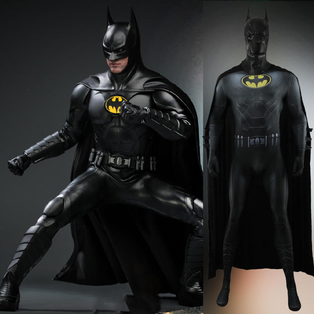 Batman Michael Keaton  Halloween Costume Bruce Wayne Batsuit-The Flash Movie