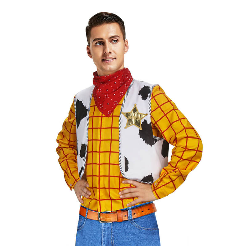 Toy Story Woody Deluxe Costume Adult Cowboy Cosplay In Stock Takerlama