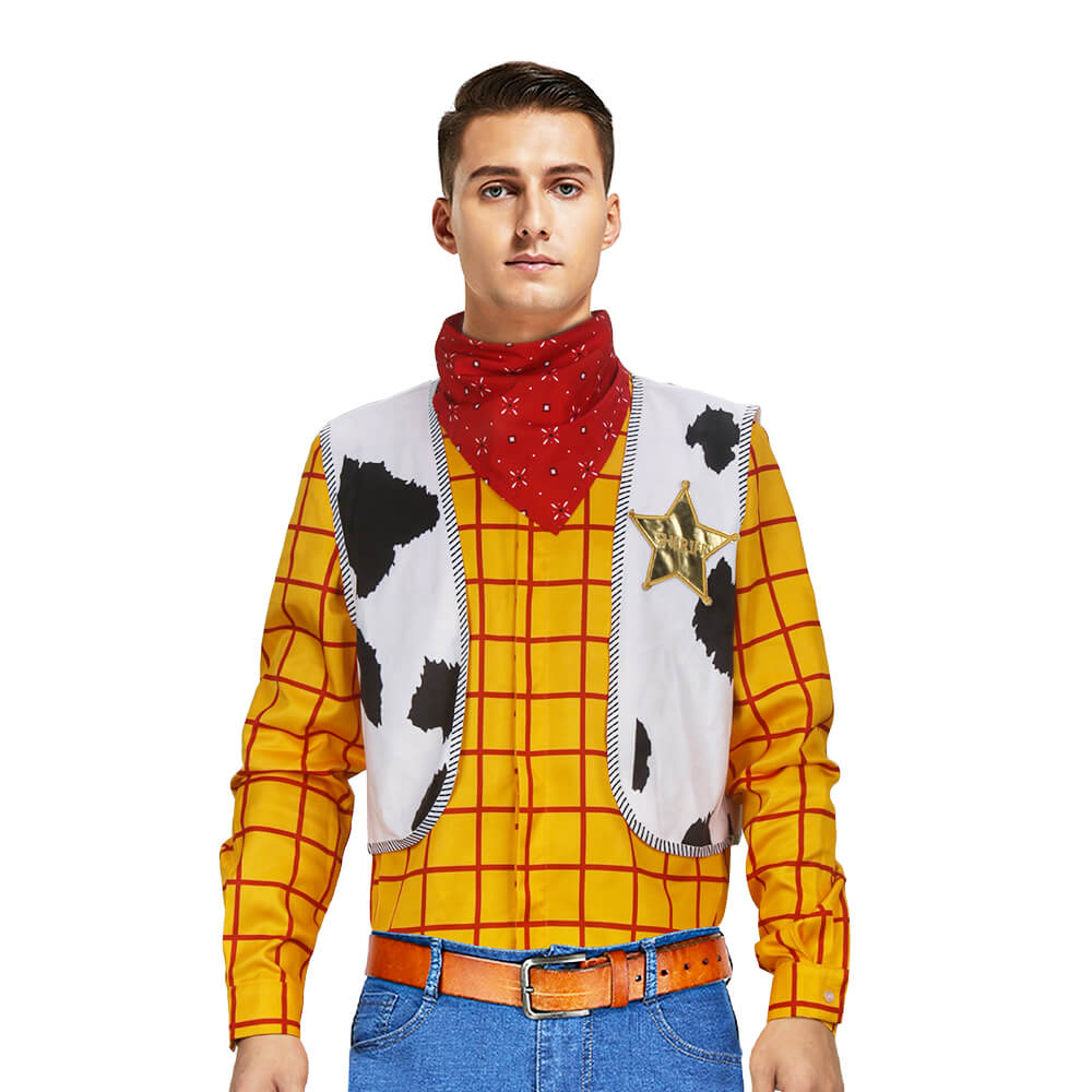 Takerlama Disney and Pixar s Toy Story Woody Deluxe Costume Adult