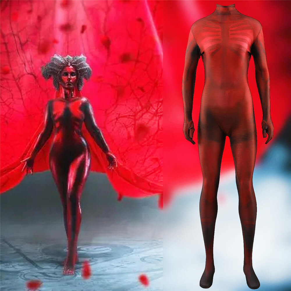 Diablo IV Lilith Halloween Cosplay Costume Queen of the Succubi Bodysuit