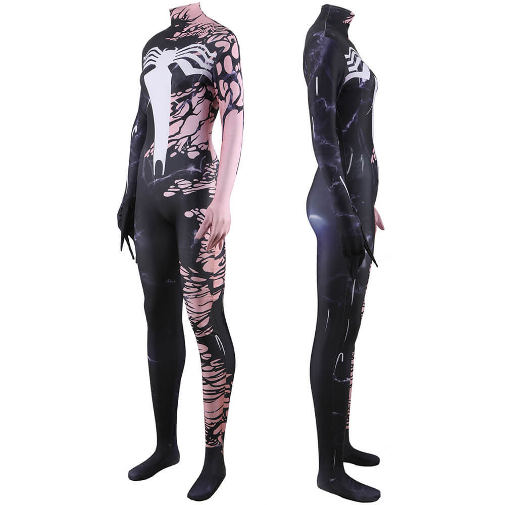 Marvel She Venom Spider-Man Symbiote Halloween Cosplay Costume Takerlama