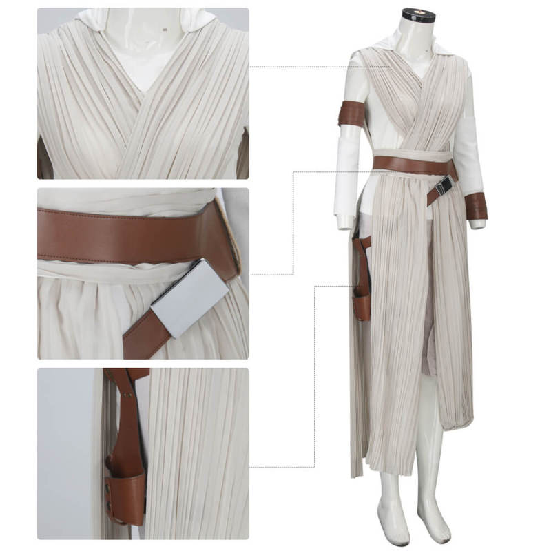 Star Wars The Rise of Skywalker Rey Halloween Cosplay Costume Takerlama