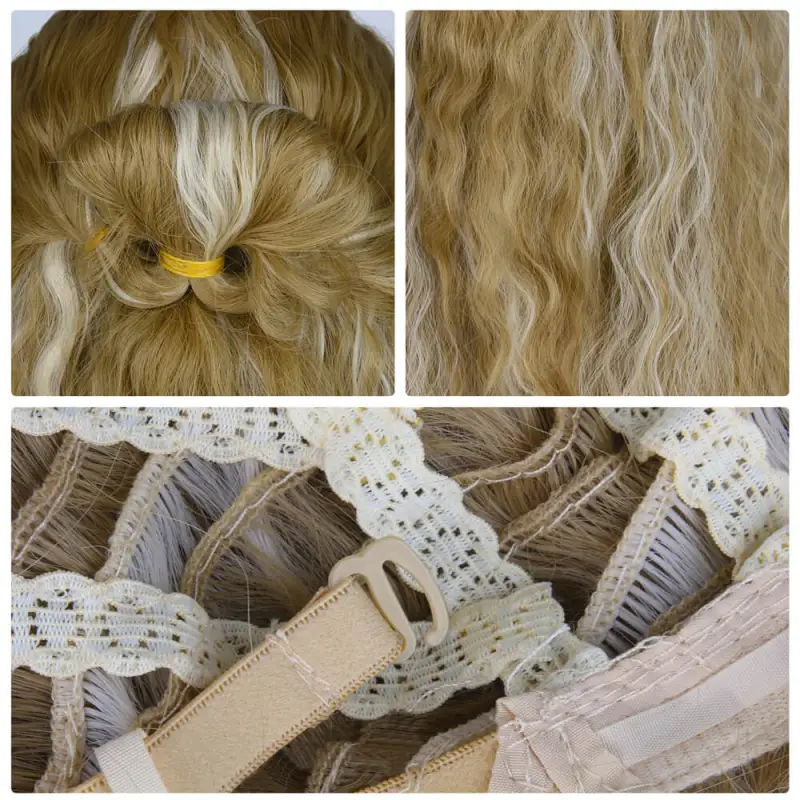 Women's Princess Bride Buttercup Peasant Dress Wig Halloween Costume In Stock Takerlama