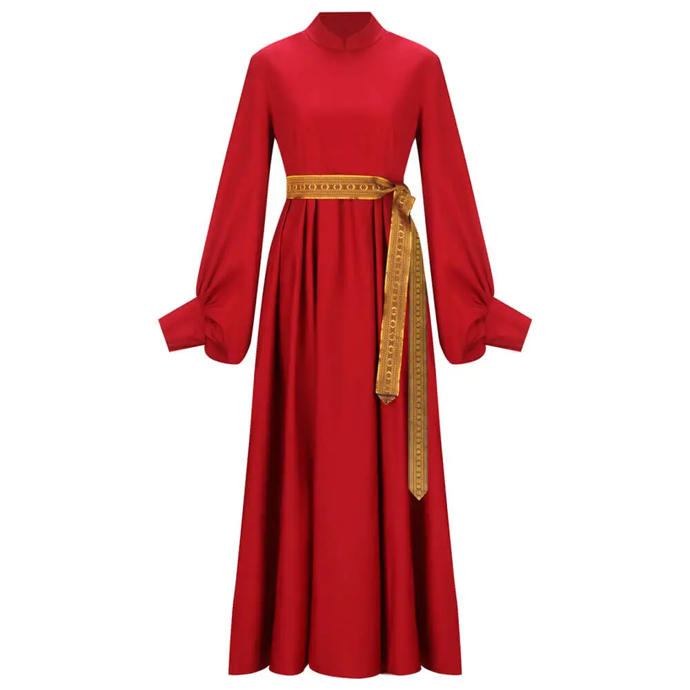 open lace back dress Princess Buttercup Cosplay Costume Red Female Dress From The Princess –  Lydiacosplay