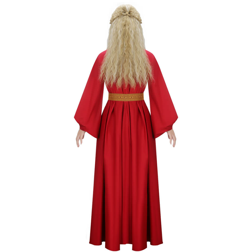 Women's Princess Bride Buttercup Peasant Dress Wig Halloween Costume In Stock Takerlama