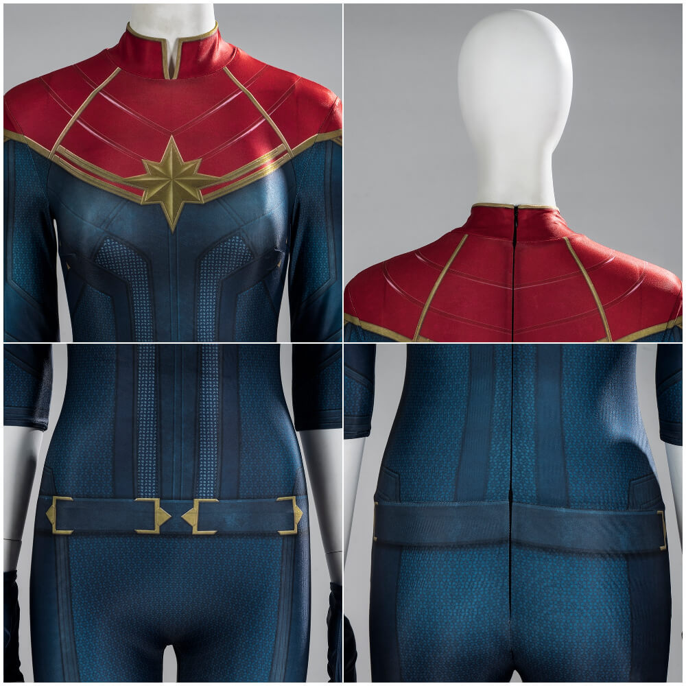 Carol Danvers Captain Marvel Halloween Superhero Costume In Stock Takerlama