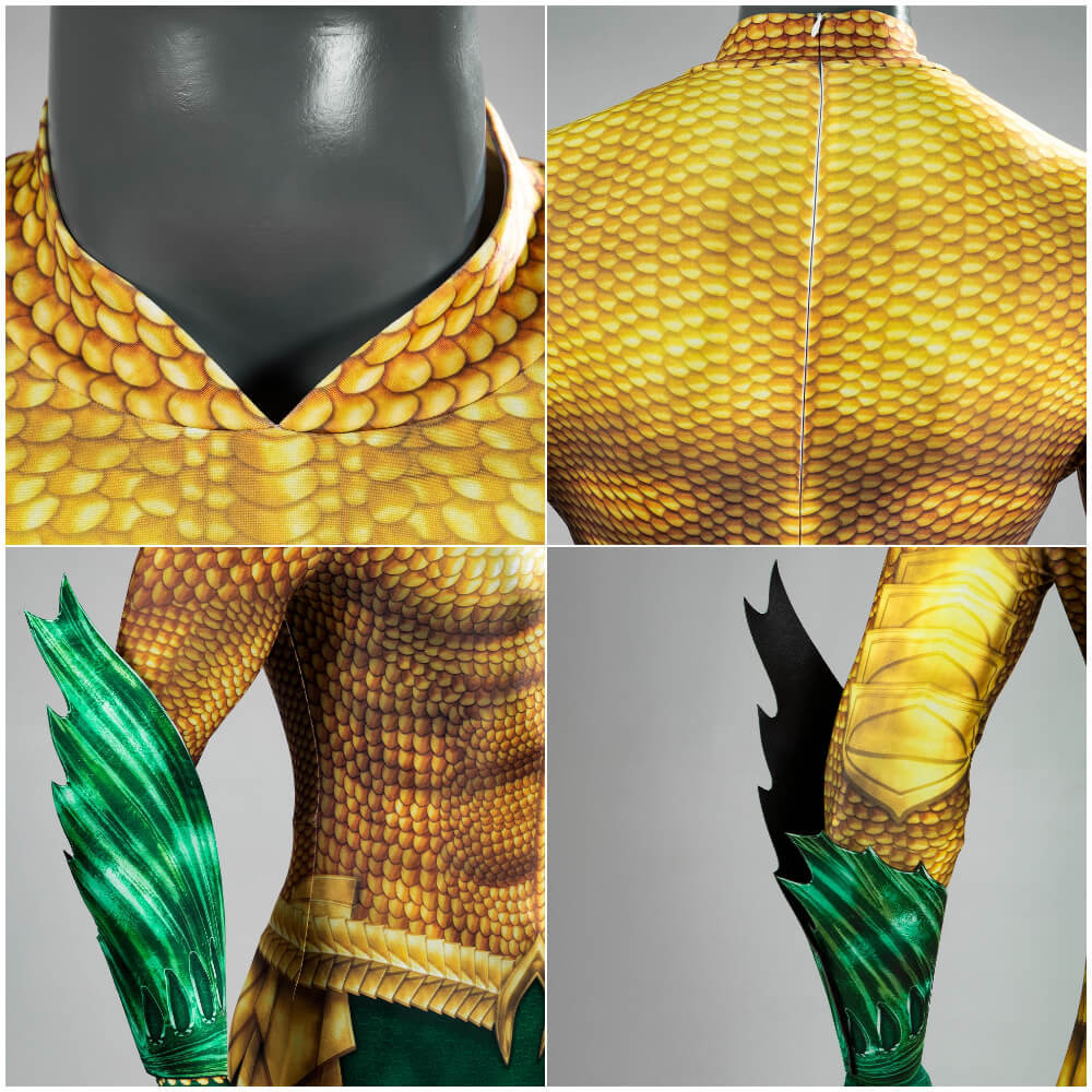 Aquaman Halloween Superhero Costume for Adults Kids Aquaman and the Lost Kingdom Arthur Curry Stealth Suit Takerlama