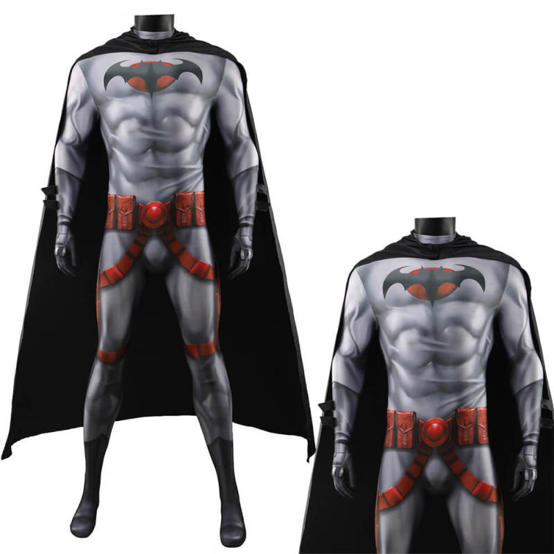 DC Flashpoint Batman Halloween Costume Thomas Wayne Cosplay Jumpsuit Adults Kids Takerlama