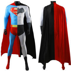 Superman & Batman Combined Halloween Costume Adults Kids Takerlama