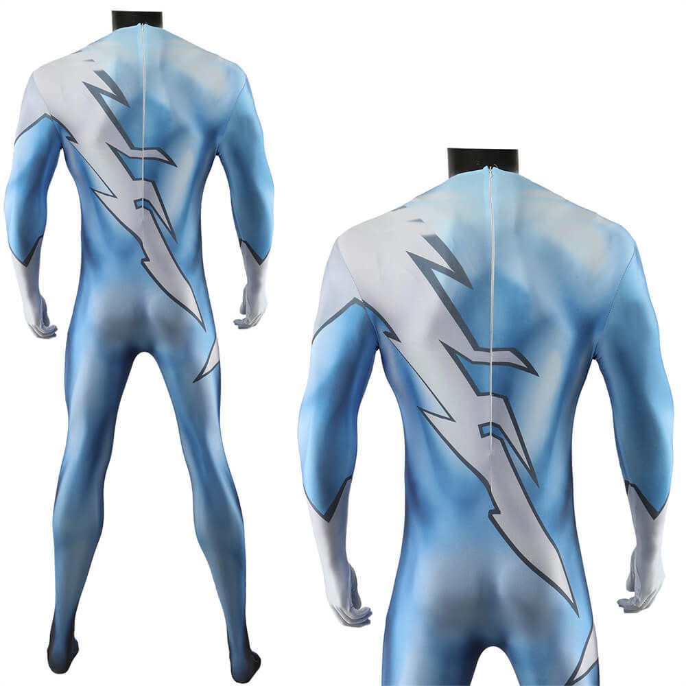 Marvel QuickSilver X-Men Halloween Costume Superhero Cosplay Bodysuit Takerlama