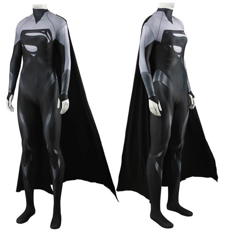 Supergirl Halloween Costume The Flash Movie Superheroe Black Jumpsuit Adults Kids Takerlama