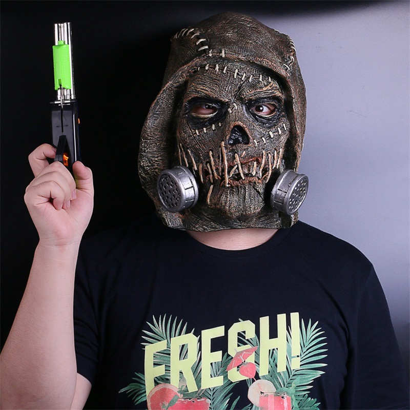 Scarecrow Jonathan Crane Arkham Knight Halloween Mask Batman Gotham City Cosplay Replica Takerlama