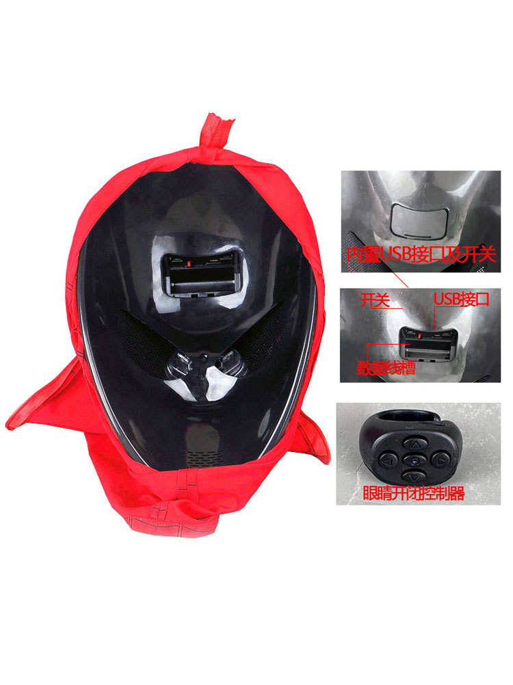 Marvel Spider-Man Far from Home Mask Peter Parker Eyes Movable Electronic Cosplay Headgear Takerlama