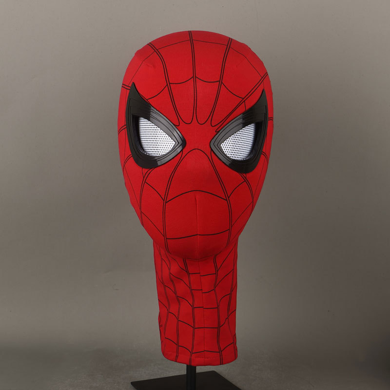 Marvel Spider-Man Far from Home Mask Peter Parker Eyes Movable Electronic Cosplay Headgear Takerlama