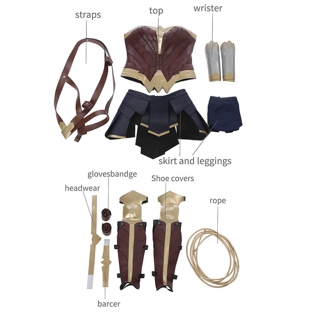 Deluxe Wonder Woman Halloween Costume Justice League Diana Prince Ouftis Takerlama