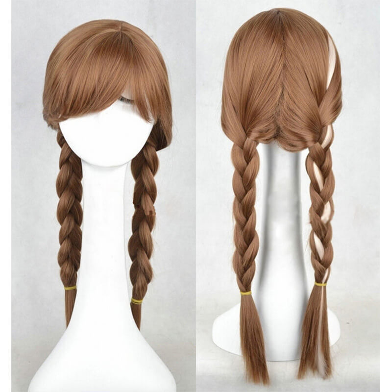 Frozen 2 Adult Anna Brown Hair Braid Disney Princess Wigs For