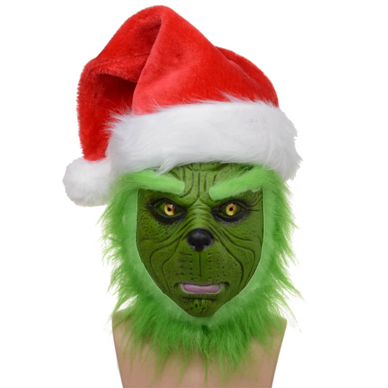 Grinch Cosplay Costume Kids Men-How the Grinch Stole Christmas Takerlama
