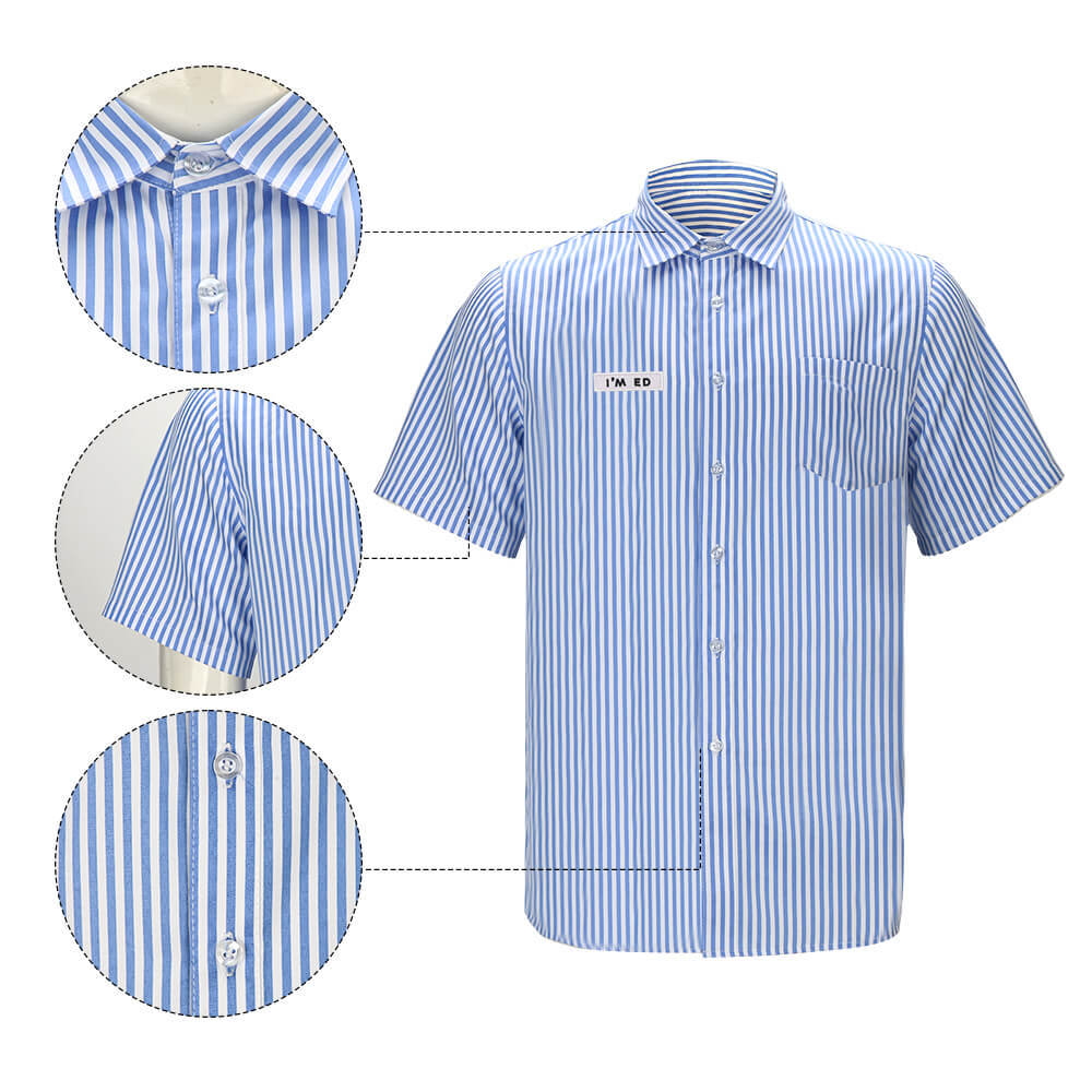 Good Burger Button Up Shirt Hat and Name Tag Employee Cosplay Uniform