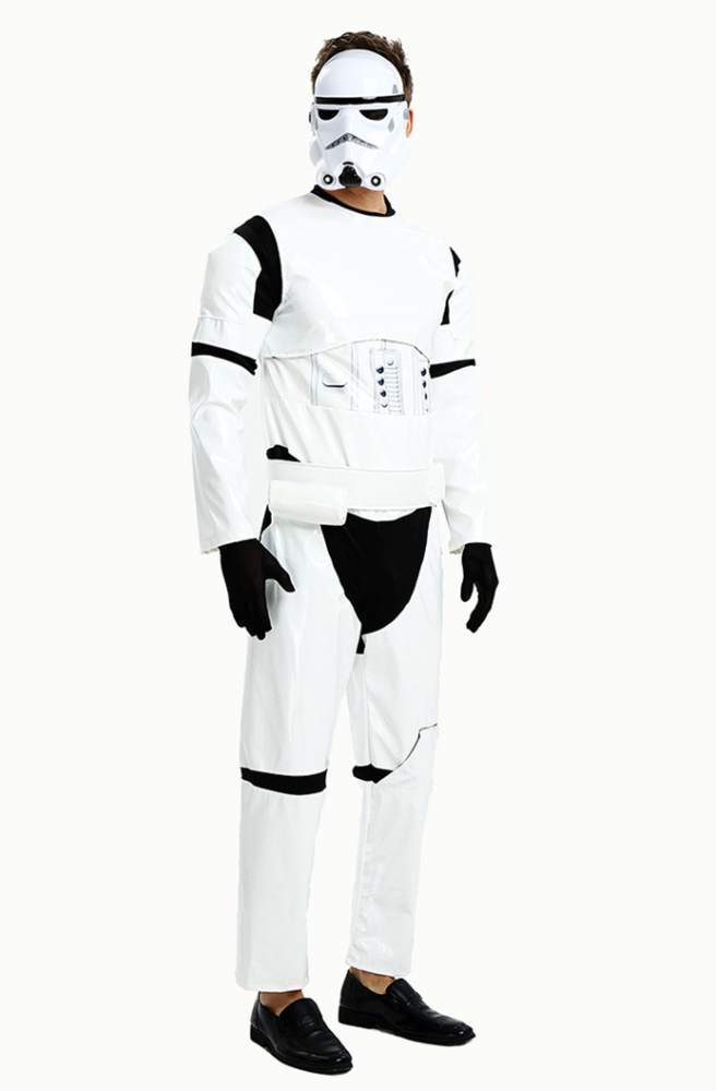 Adult Stormtrooper Halloween Costume Jumpsuit Mask Star Wars In Stock Takerlama