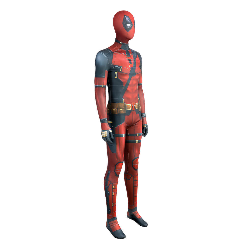 Deadpool 3 Wade Wilson Cosplay Costume Spandex Bodysuit Takerlama