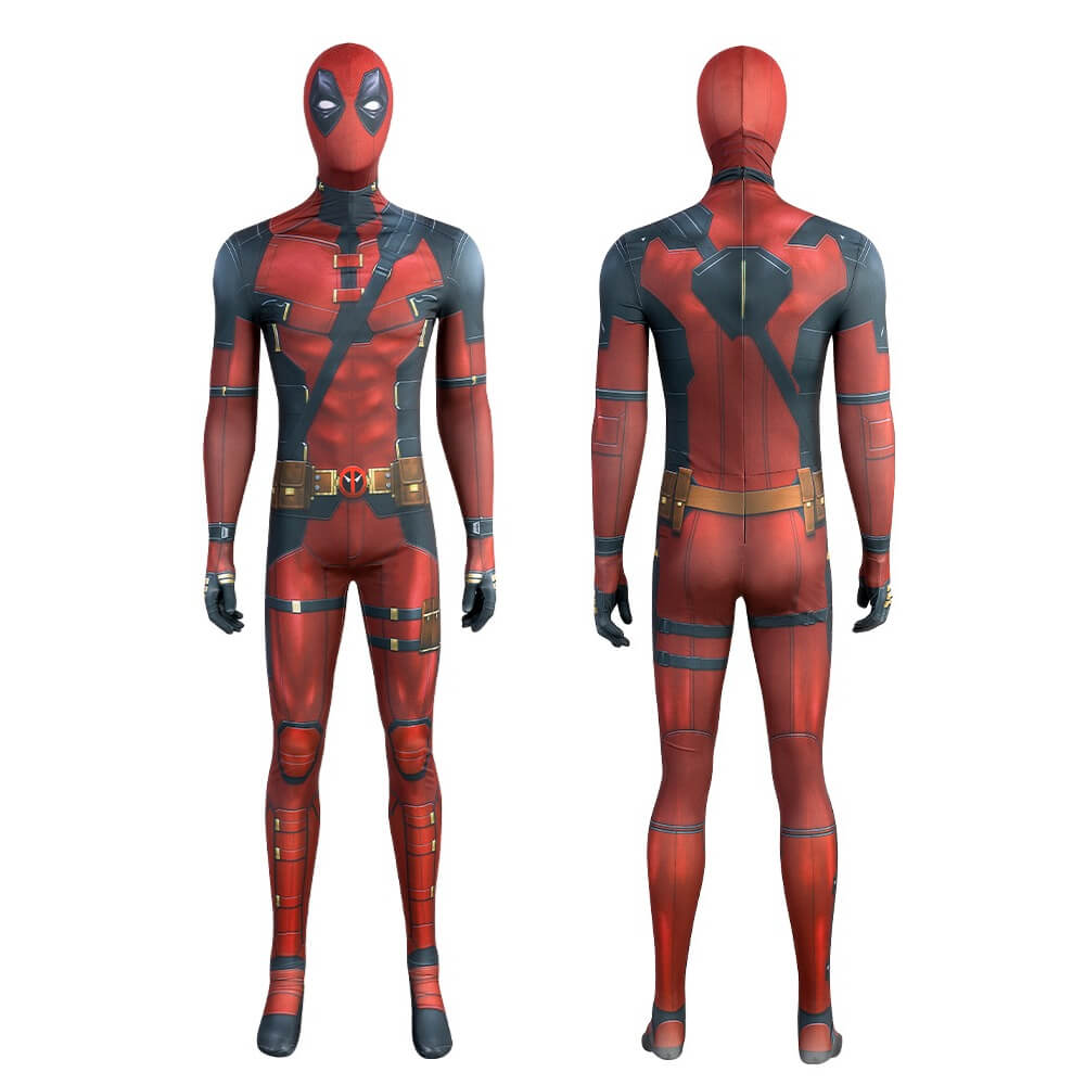 Deadpool 3 Wade Wilson Cosplay Costume Spandex Bodysuit Deadpool & Wolverine Takerlama