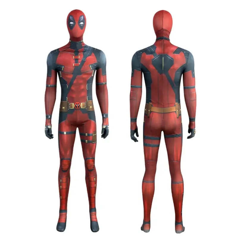 Deadpool 3 Wade Wilson Cosplay Costume Spandex Bodysuit Takerlama
