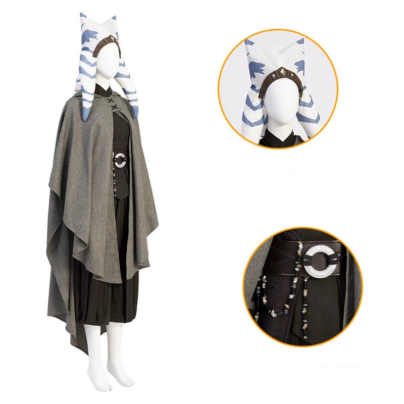 Deluxe Ahsoka Tano Cosplay Costume Star War The Clone Wars season 7 In Stock Takerlama