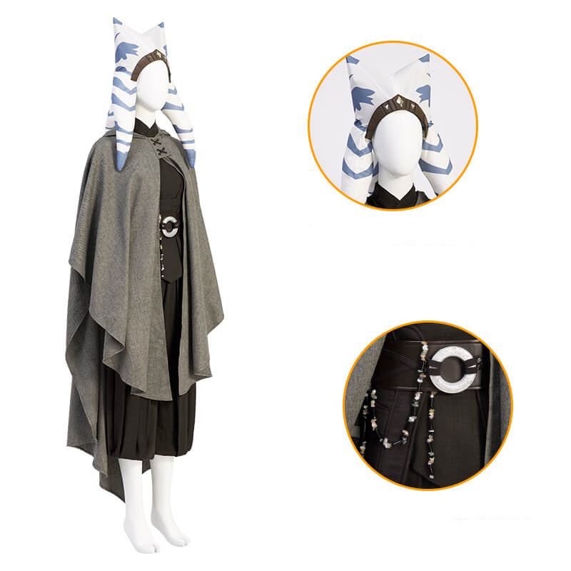 Deluxe Ahsoka Tano Cosplay Costume Star War The Clone Wars season 7 In Stock Takerlama