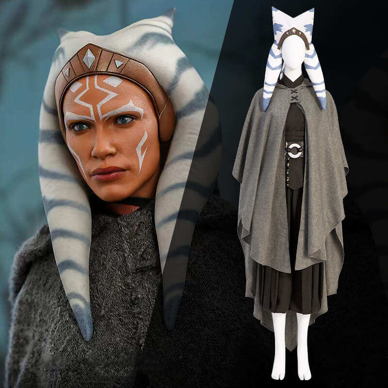 Star War The Clone Wars season 7 Jedi Ahsoka Tano Cosplay Costume