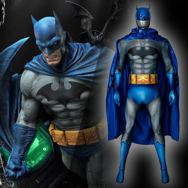 Batman Hush Cosplay Costume Superhero Bodysuit Cloak S M L XL In Stock Takerlama