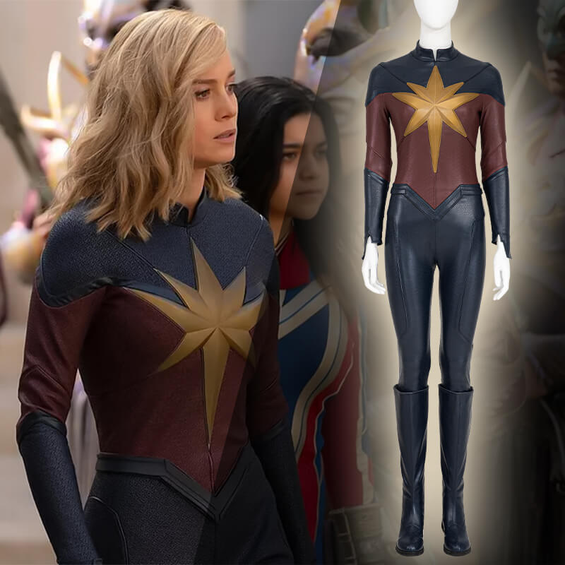 Carol Danvers Captain Marvel Halloween Costume The Marvels 2 In Stock Takerlama