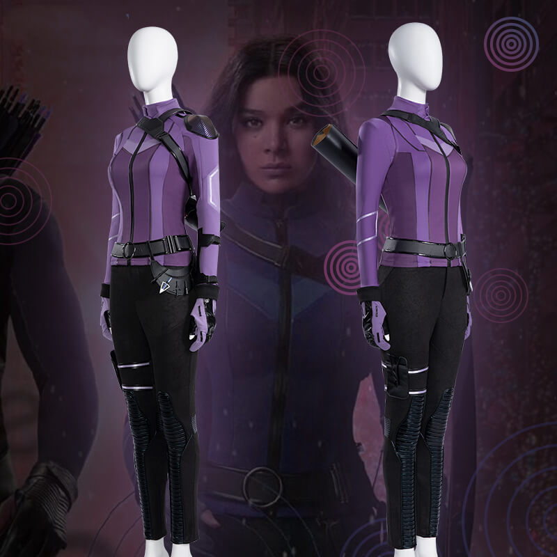 Deluxe Hawkeye Hailee Steinfeld's Kate Bishop Cosplay Costume Takerlama