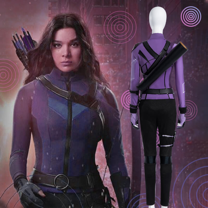 Deluxe Hawkeye Hailee Steinfeld's Kate Bishop Cosplay Costume Takerlama