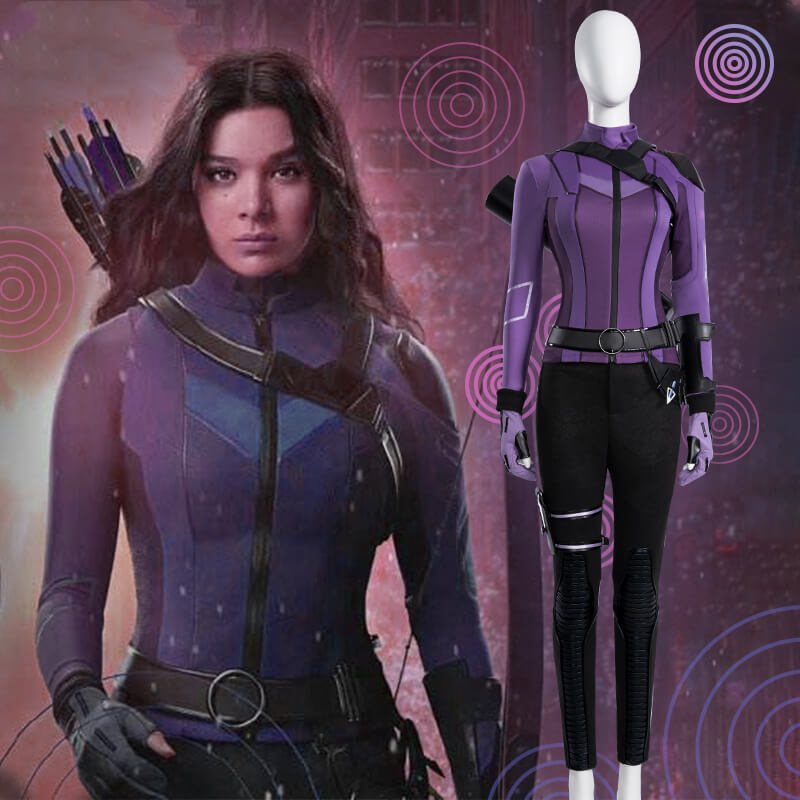 Deluxe Hawkeye Hailee Steinfeld's Kate Bishop Cosplay Costume Takerlama